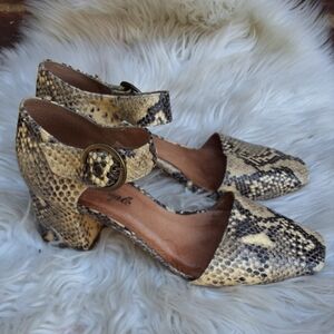 Free People Bardot Snake‎ mary Jane's 38/7.5-8